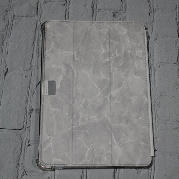 iPad 7th/8th Generation Shockproof TriFold Case WHITE MARBLE 10.2" - Picture 1 of 4